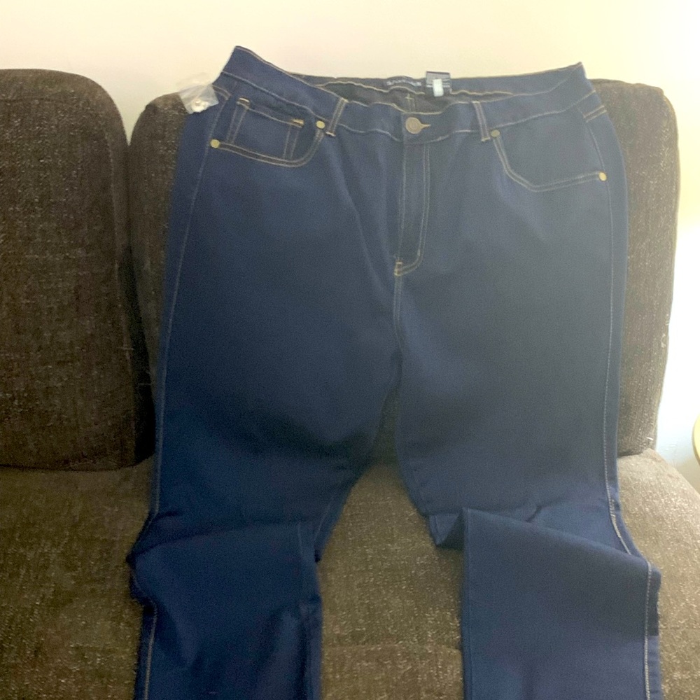 Plus size jeans stretch, size 22-24W